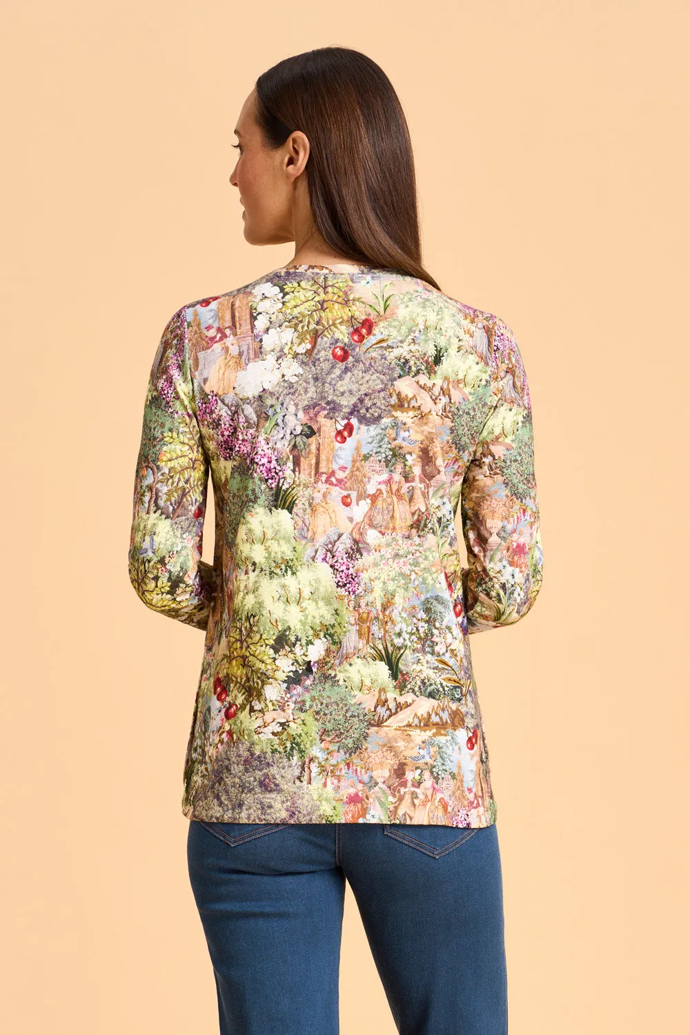 Long Sleeve Organic Cotton T-Shirt - French Tapestry
