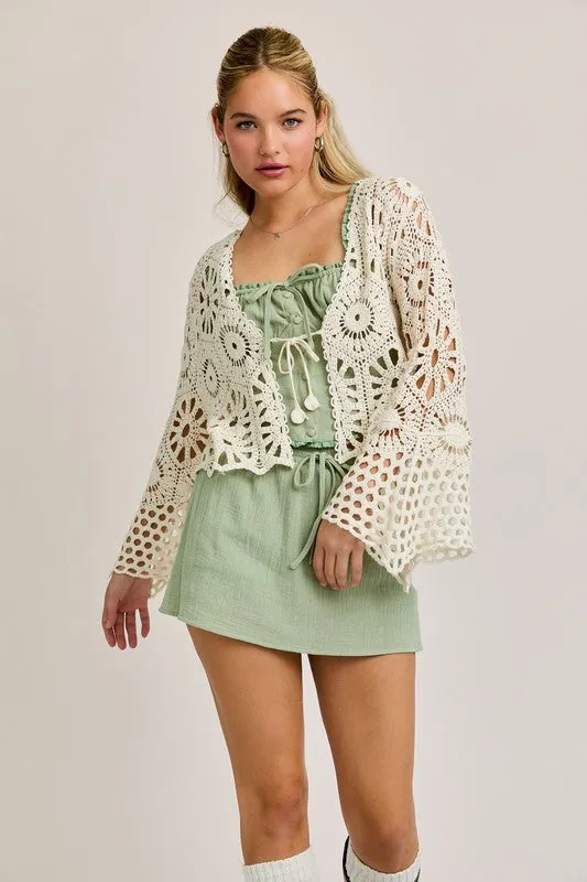 Lula Crochet Tie Top