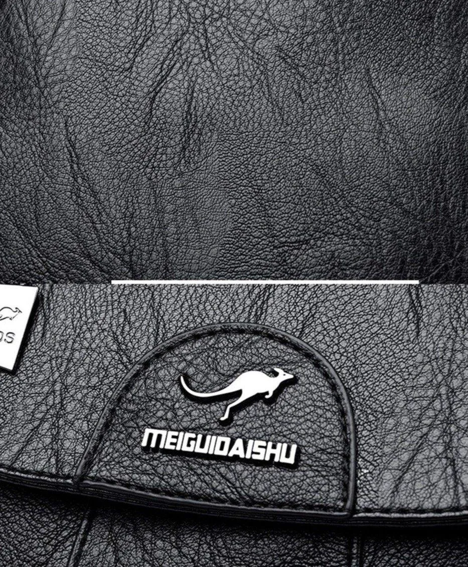Luxury leather backpack