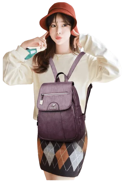 Luxury leather backpack