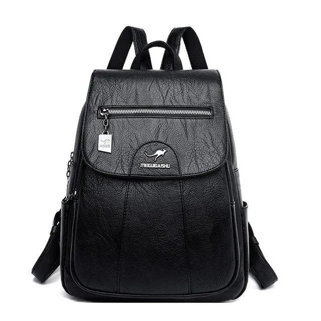 Luxury leather backpack