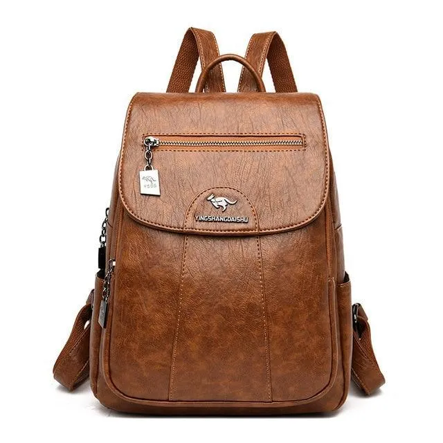 Luxury leather backpack