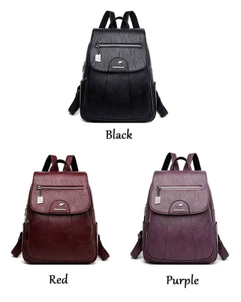 Luxury leather backpack