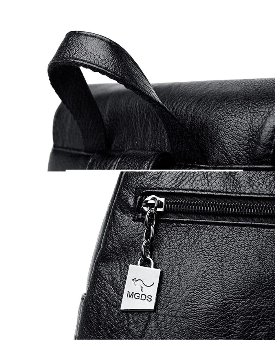 Luxury leather backpack