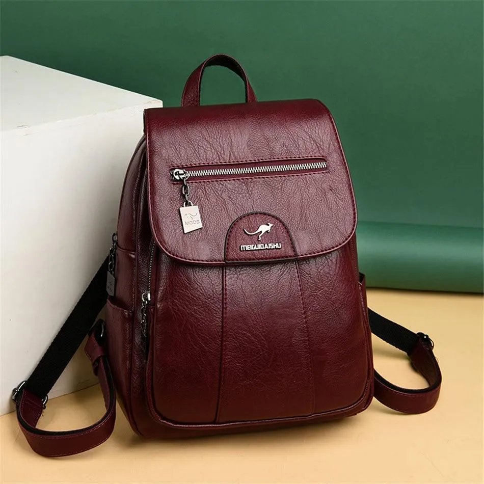 Luxury leather backpack