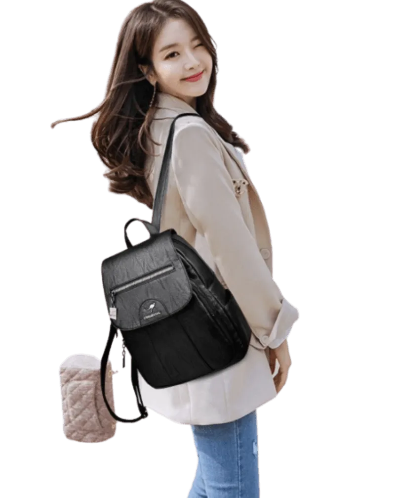 Luxury leather backpack