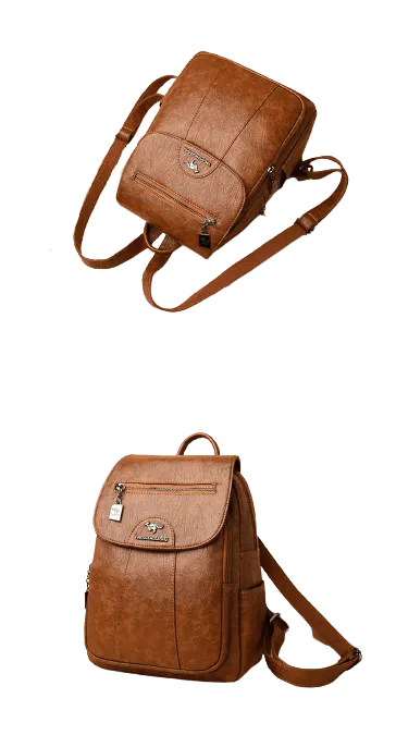 Luxury leather backpack