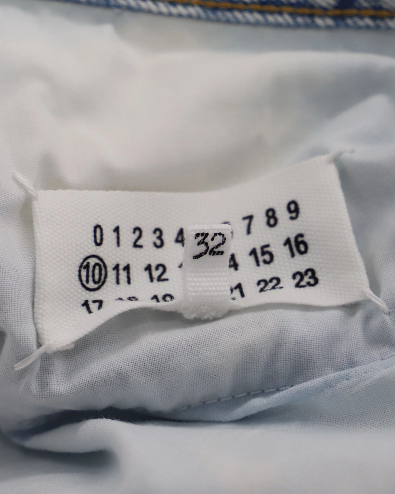 Maison Margiela Denim Jeans in Light Blue Cotton