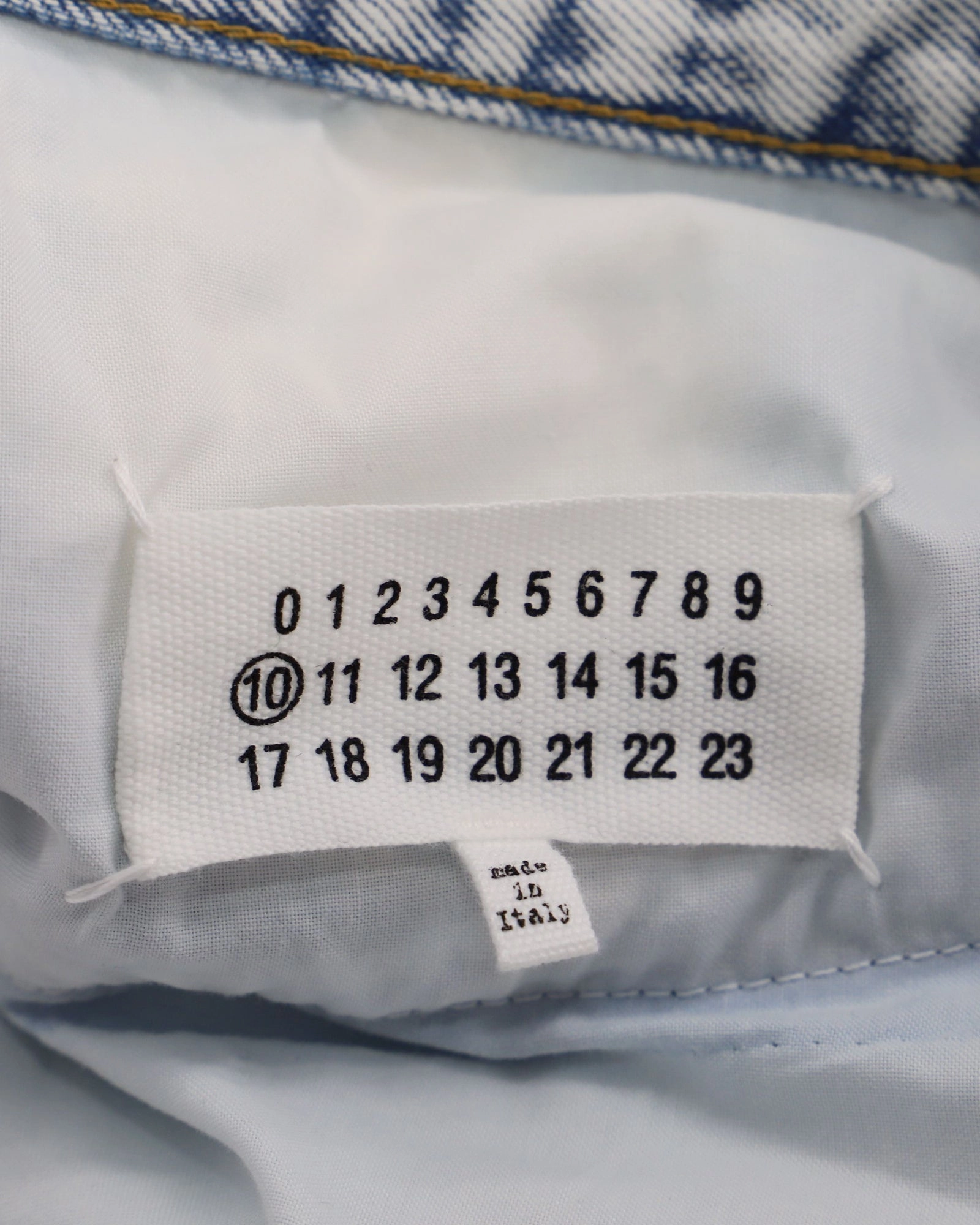 Maison Margiela Denim Jeans in Light Blue Cotton