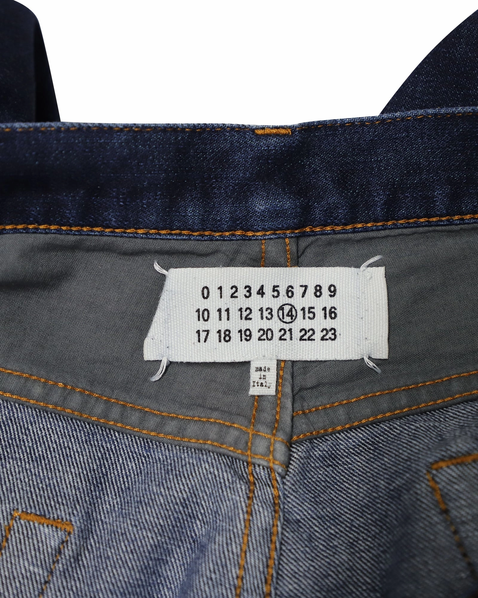 Maison Margiela Straight-Cut Jeans in Blue Cotton Denim