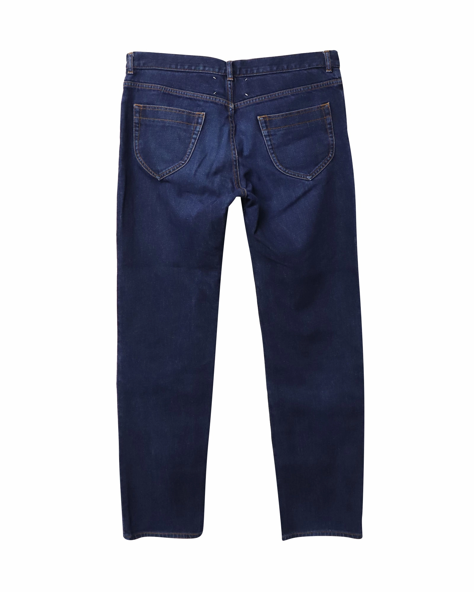 Maison Margiela Straight-Cut Jeans in Blue Cotton Denim
