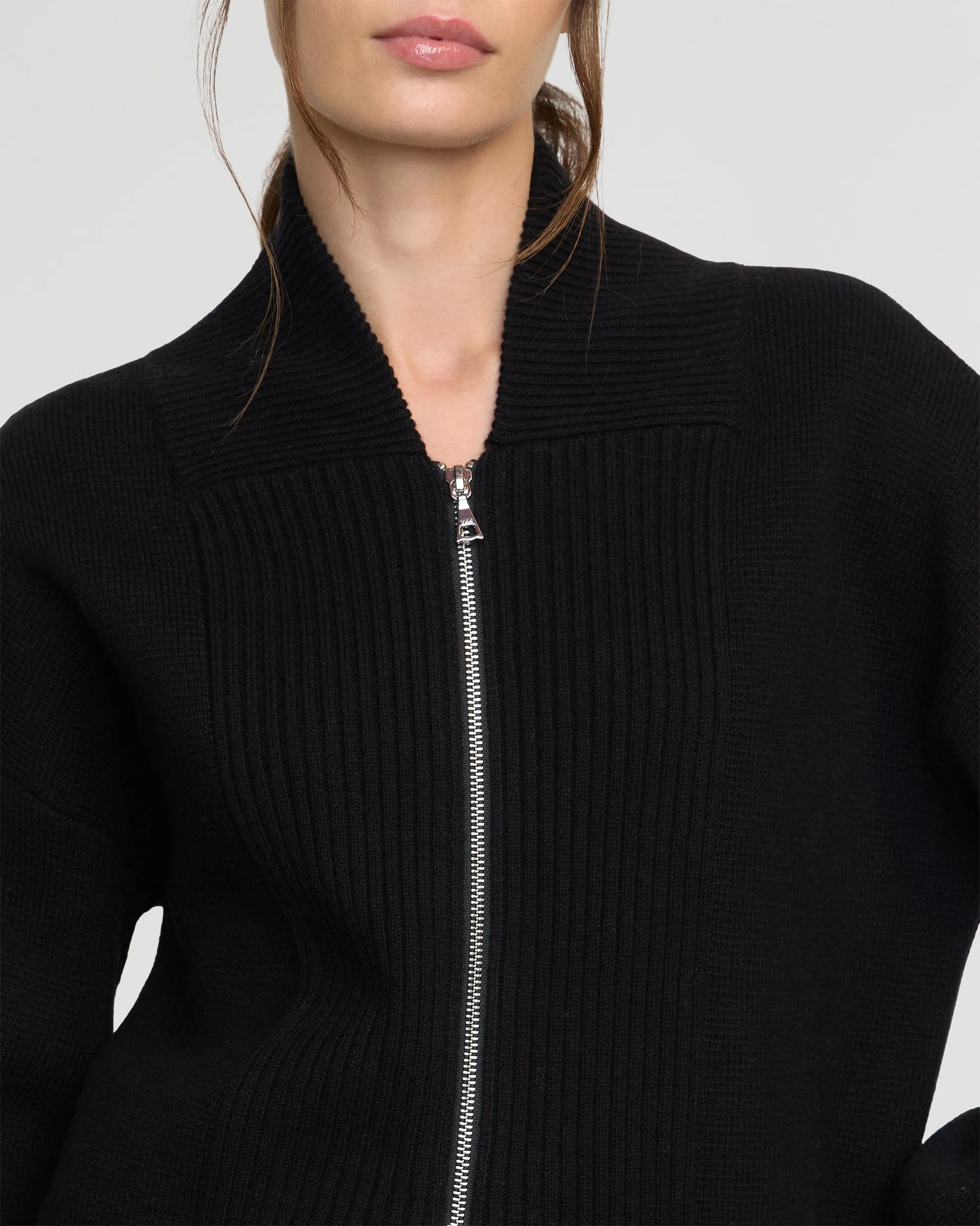 Manning Organic Cotton-Wool Zip Cardigan