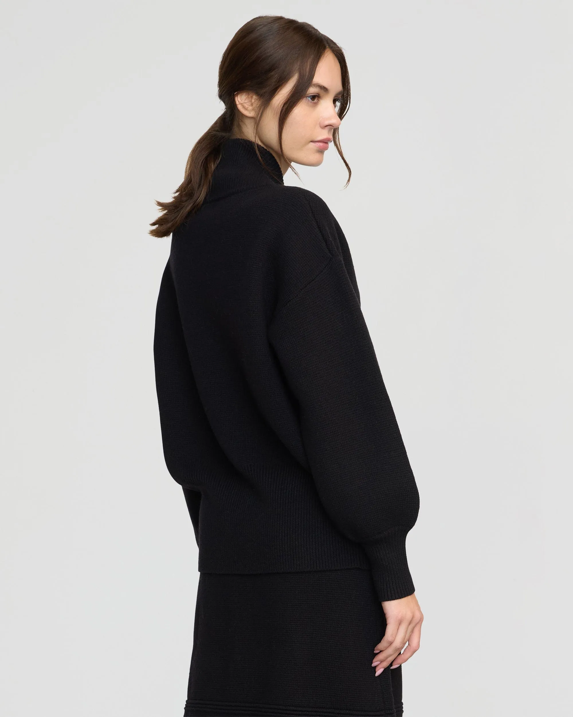 Manning Organic Cotton-Wool Zip Cardigan