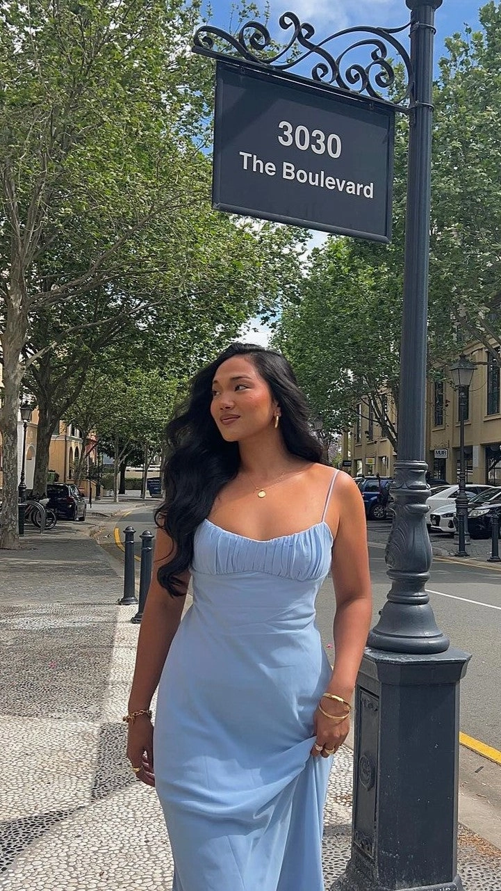 Margie Midi Dress - Blue