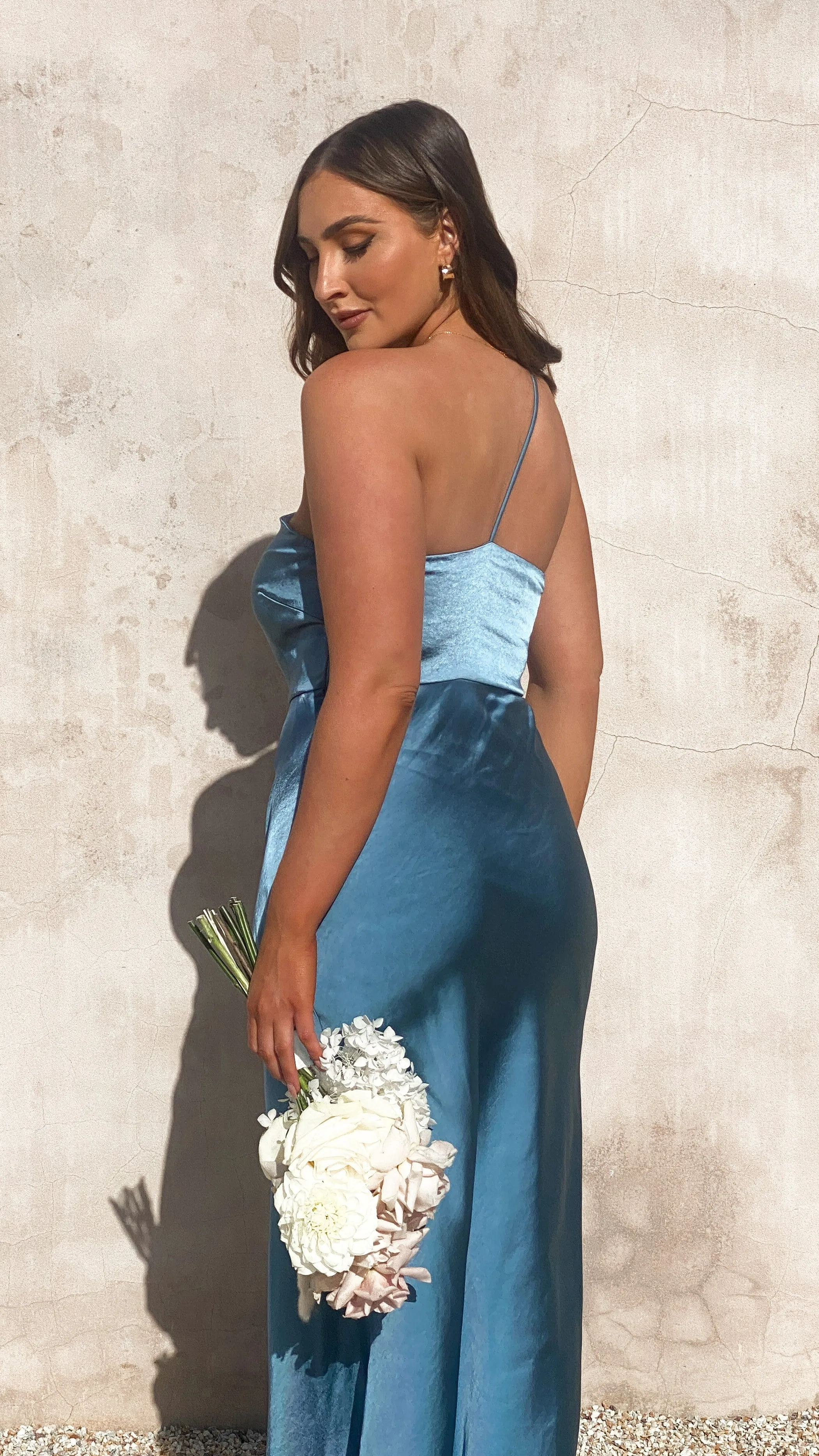 Margot Maxi Dress - Steel Blue