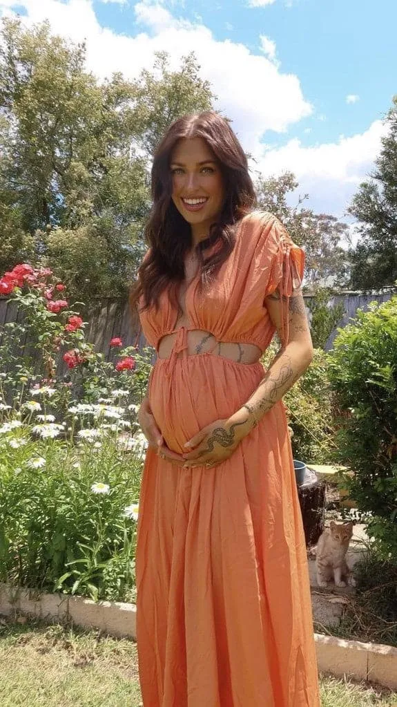 Marilyn Maxi Dress - Tangerine
