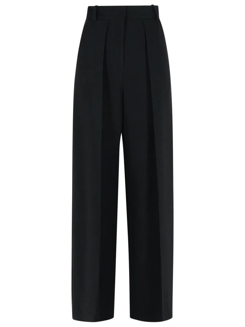 Maris' Black Polyester Blend Pants