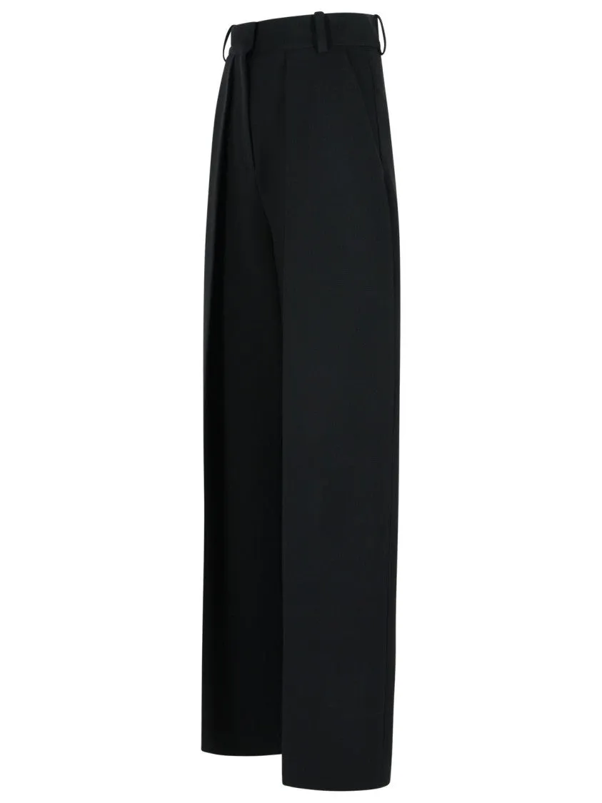 Maris' Black Polyester Blend Pants