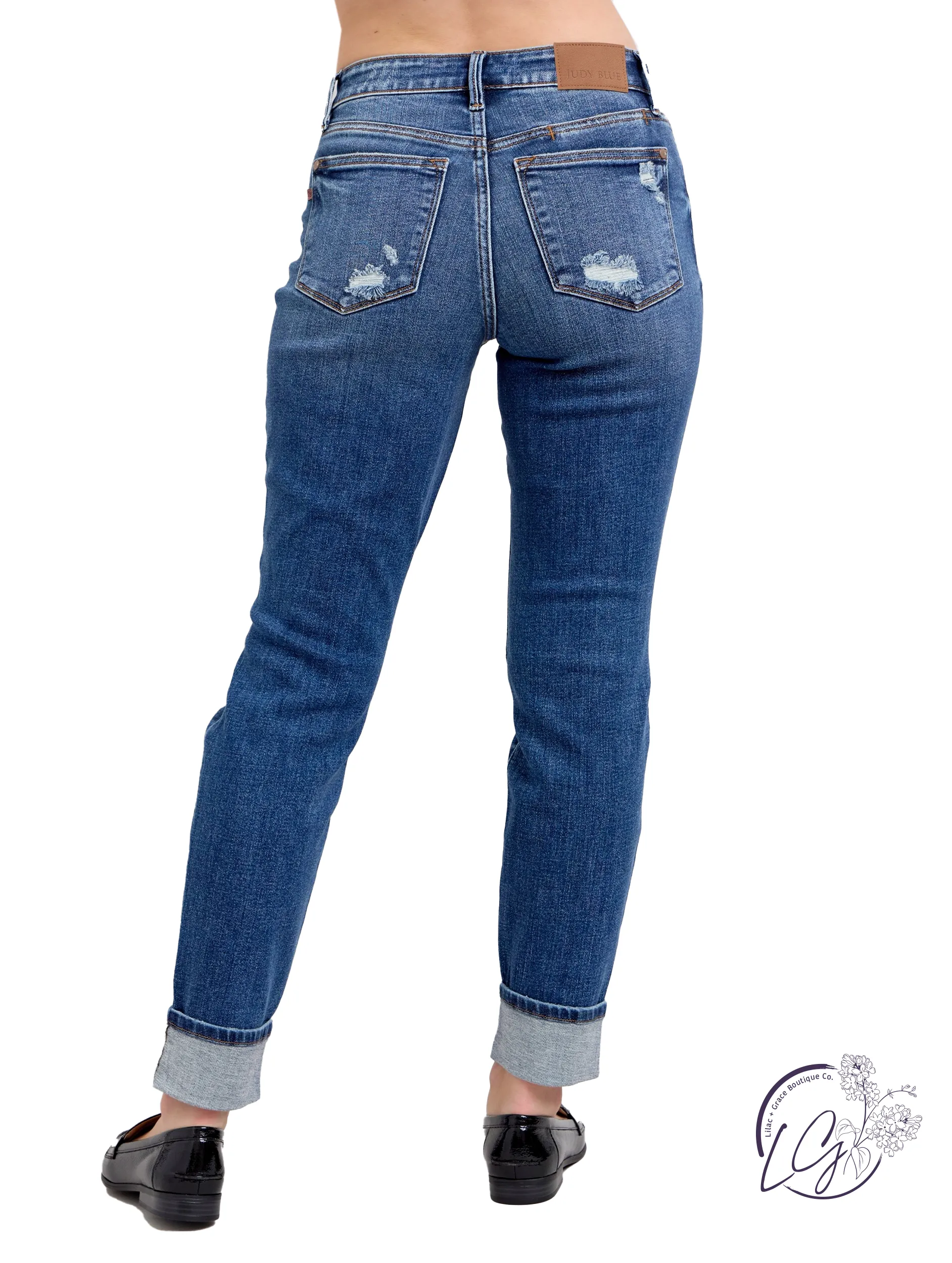 Massie High-Rise Wide-Leg Distressed by Judy Blue