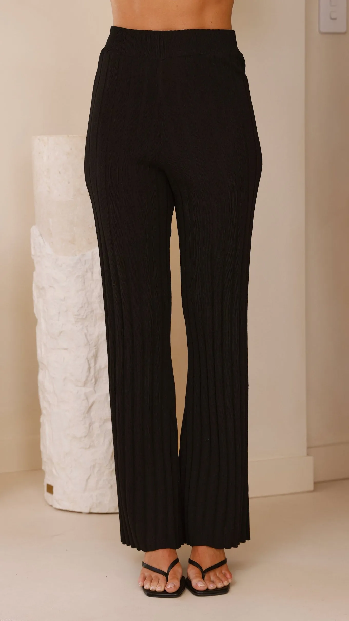 Megan Knit Pants - Black