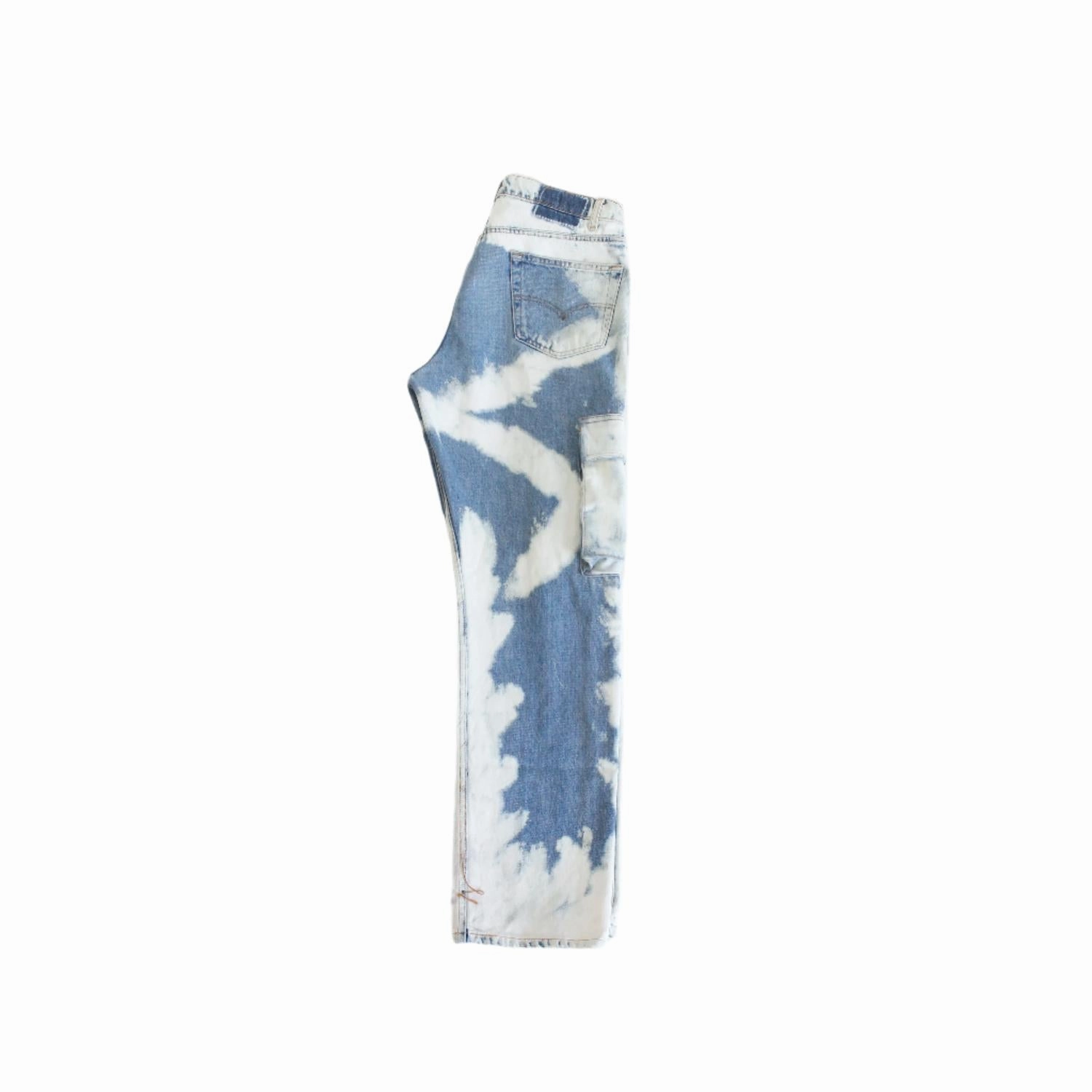 Men's Cargo Jeans In Blue Lagoon