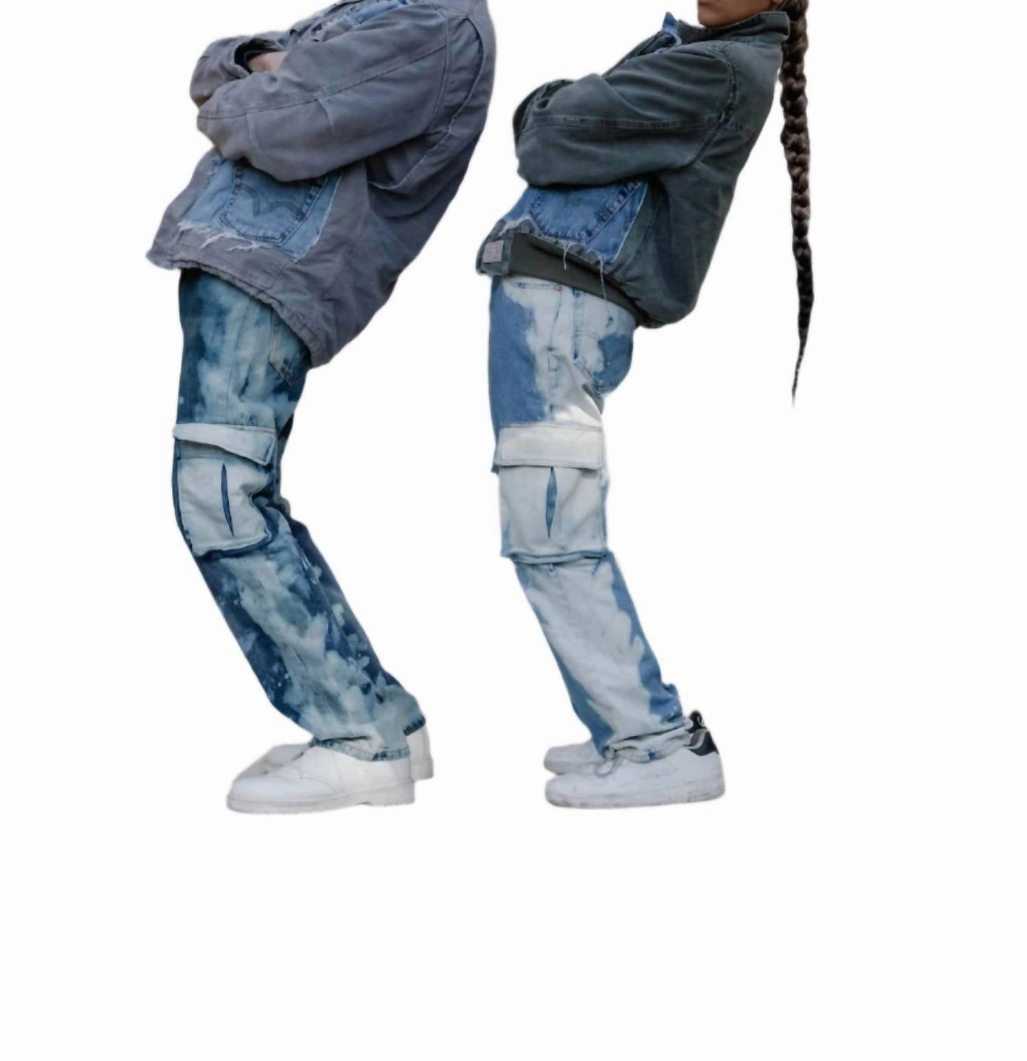 Men's Cargo Jeans In Blue Lagoon