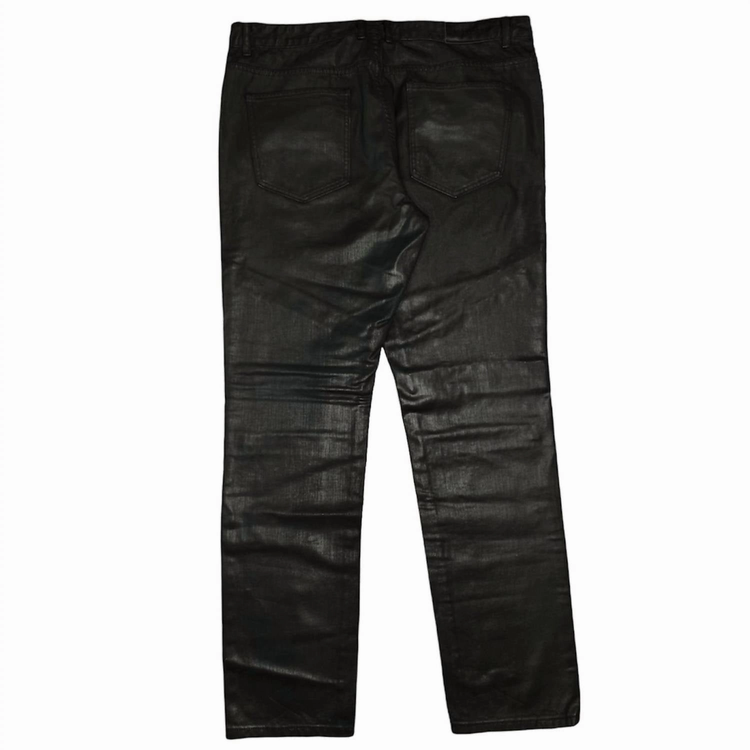 Men's Moto Jean In Black/gold