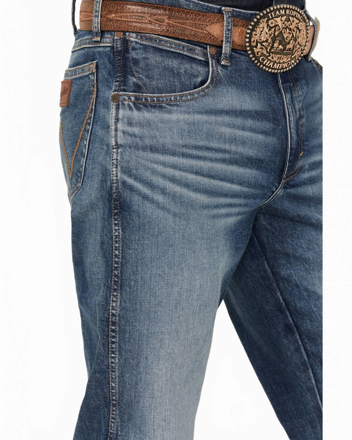 Men's Retro Slim Fit Bootcut Jeans In Whitley