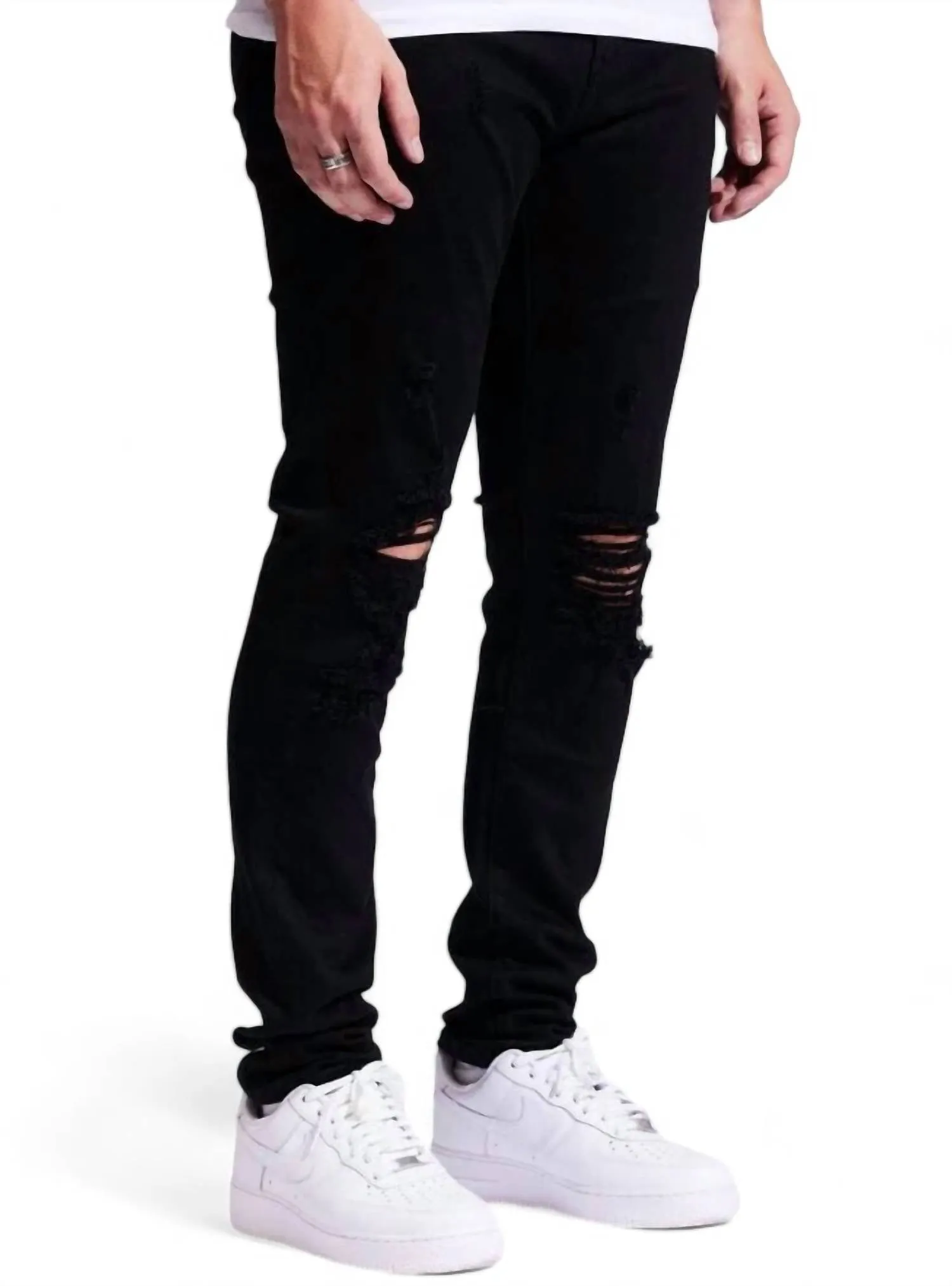 Men's Atlantic Denim Jeans In Jet Black
