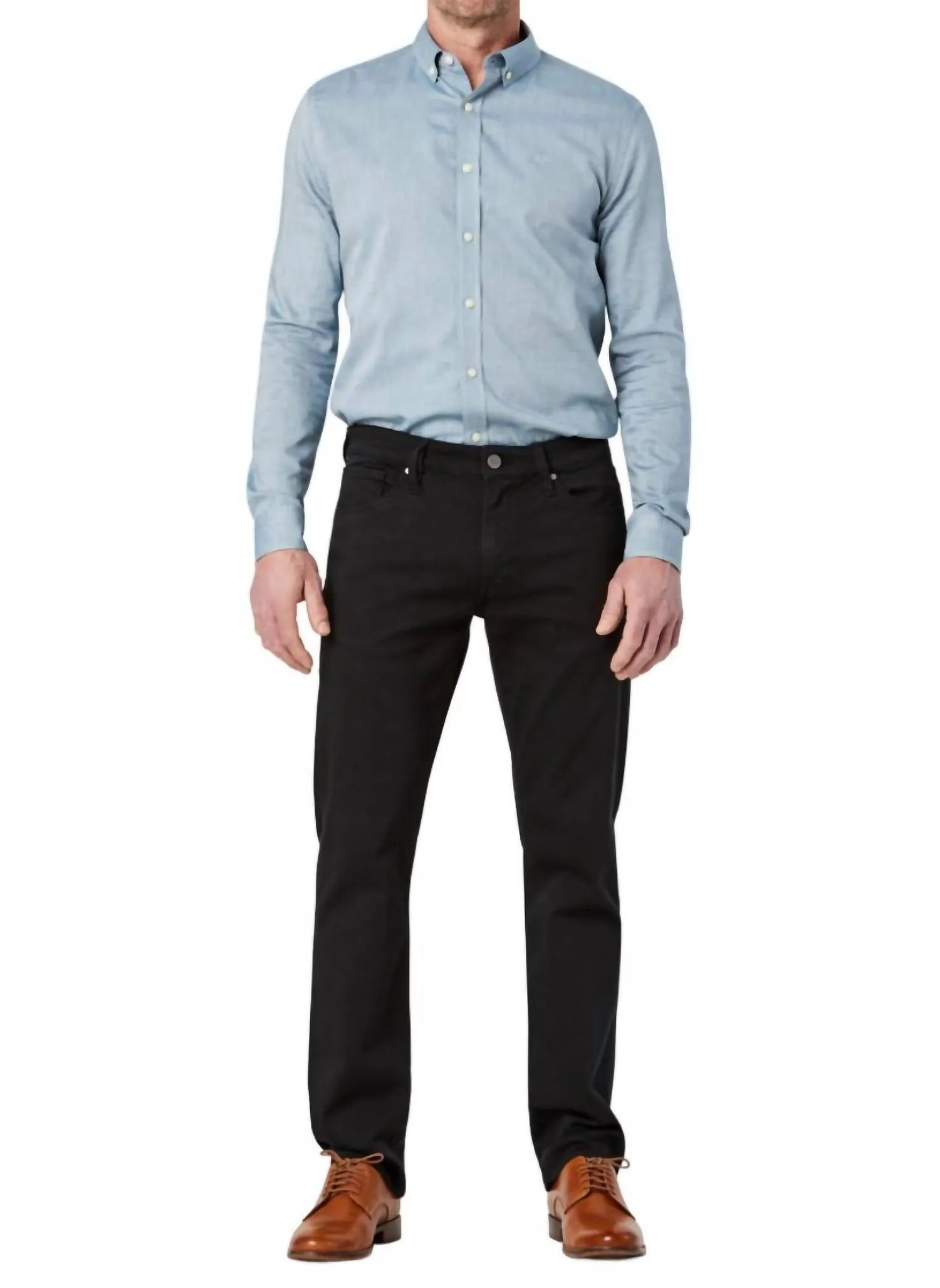 Men's Courage Straight Leg Jeans In Select Double Black