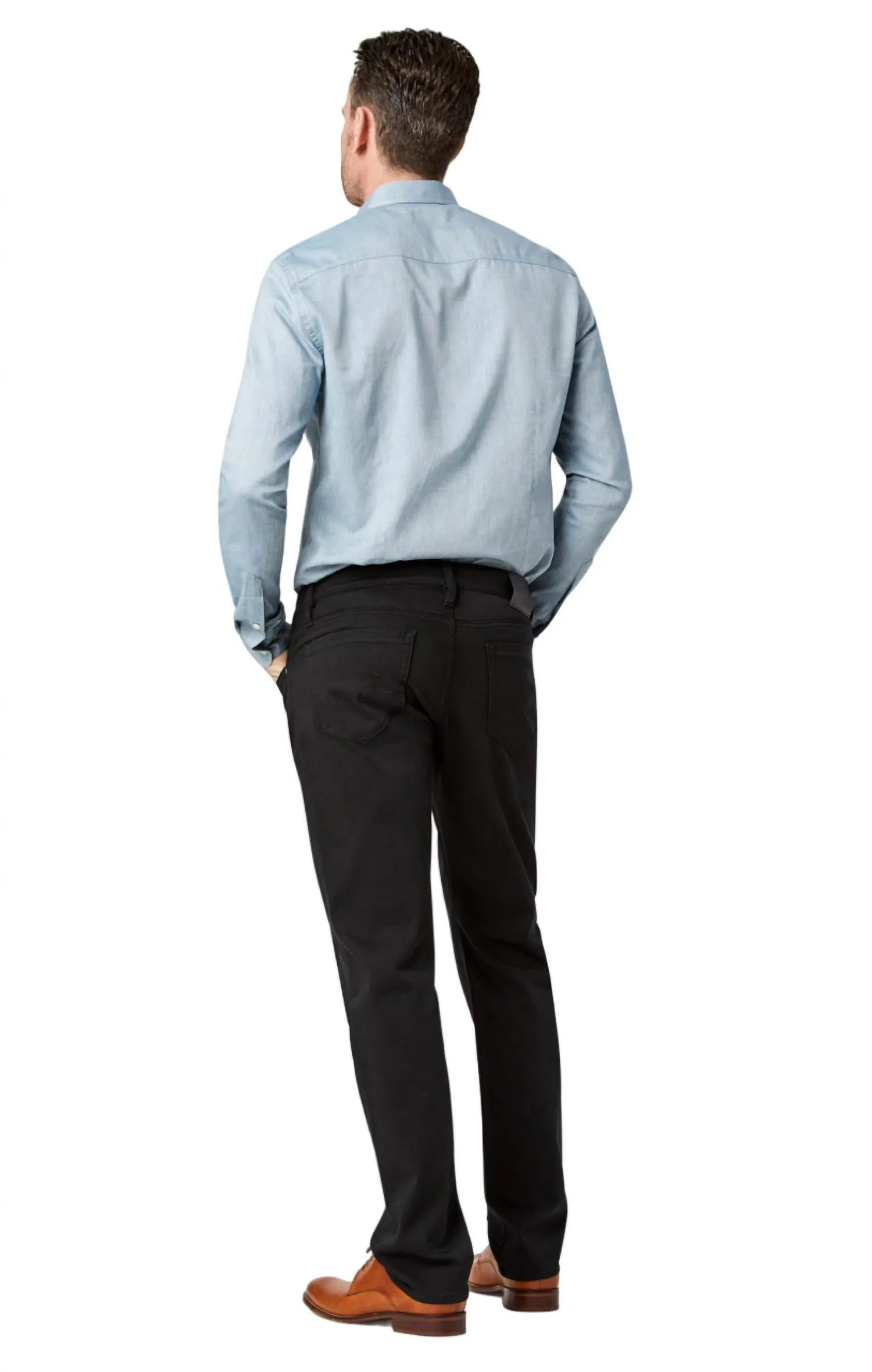 Men's Courage Straight Leg Jeans In Select Double Black