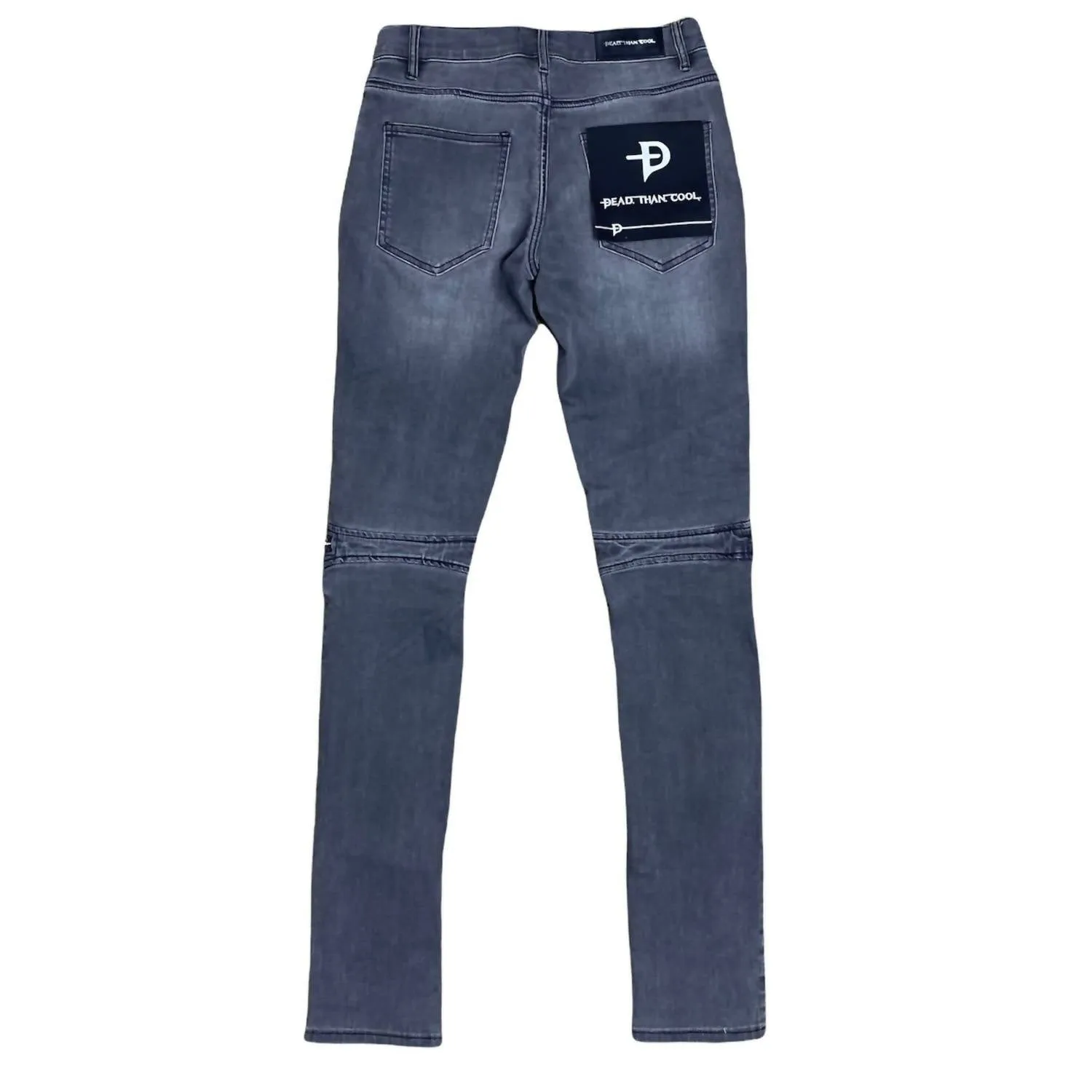 Men's Moto Jeans In Grey
