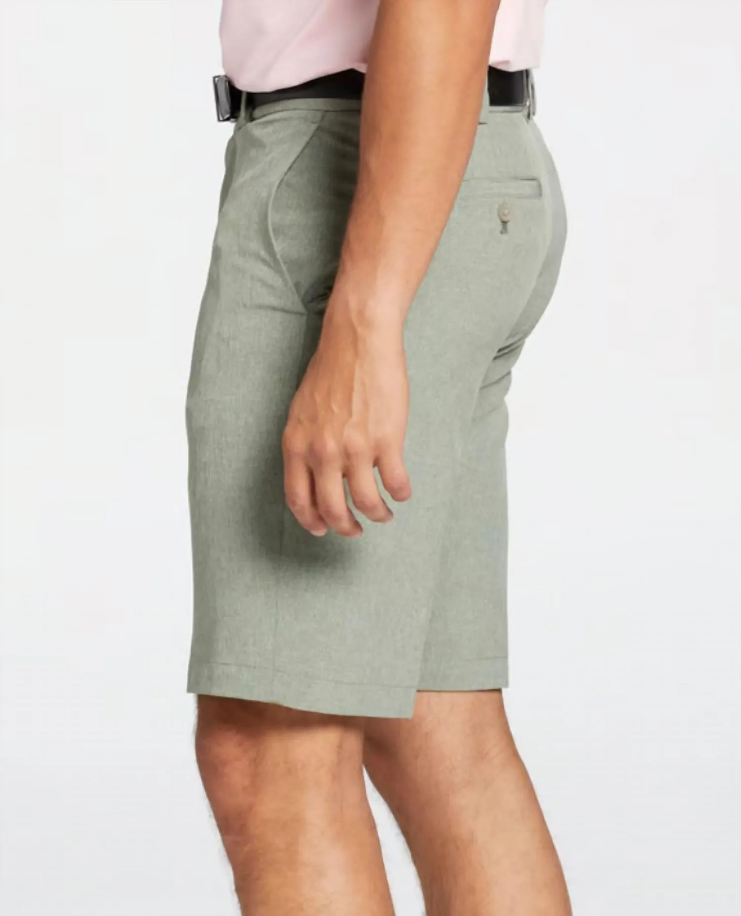 Men's Perfect 11 Seersucker Golf Shorts In Washed Olive