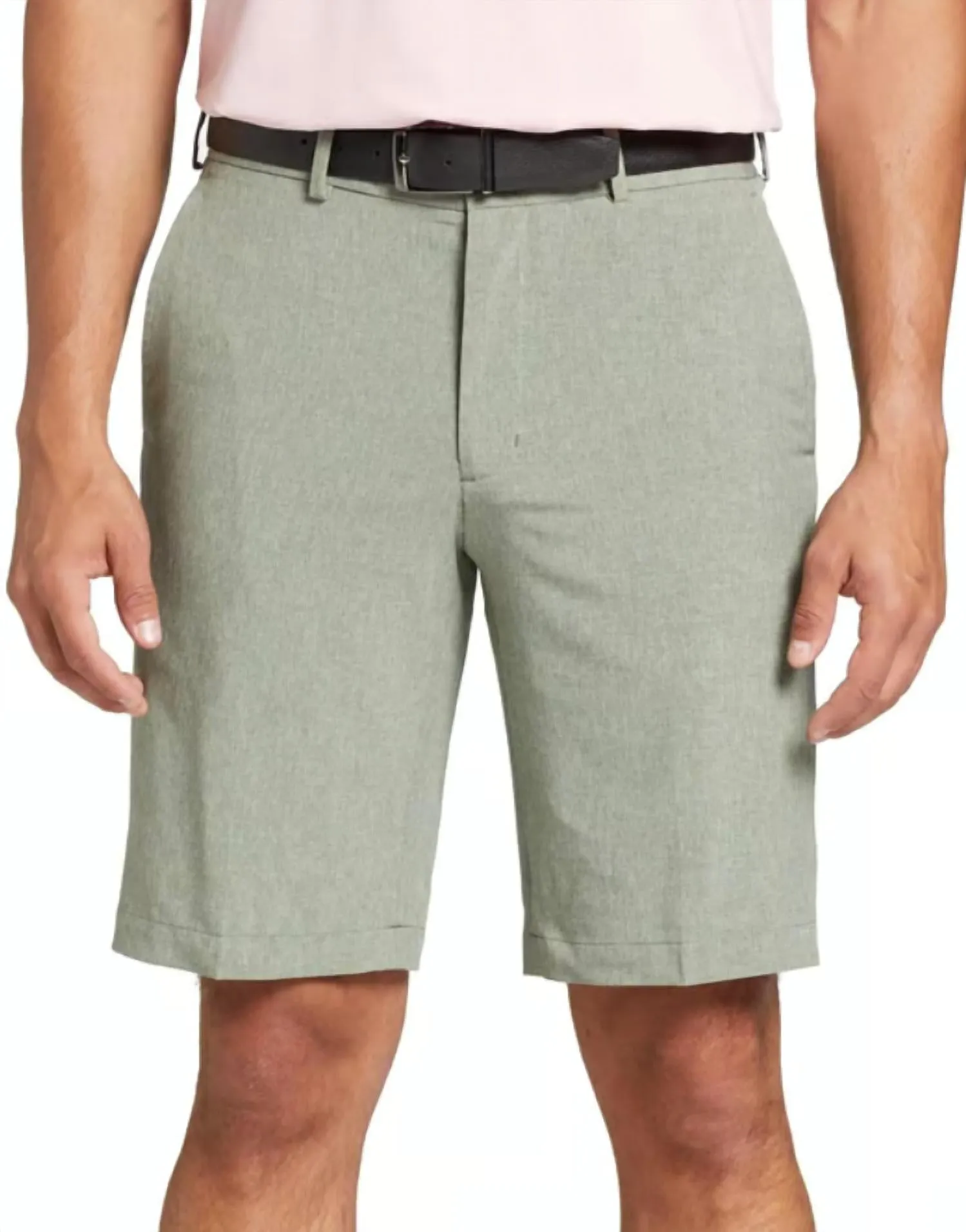Men's Perfect 11 Seersucker Golf Shorts In Washed Olive
