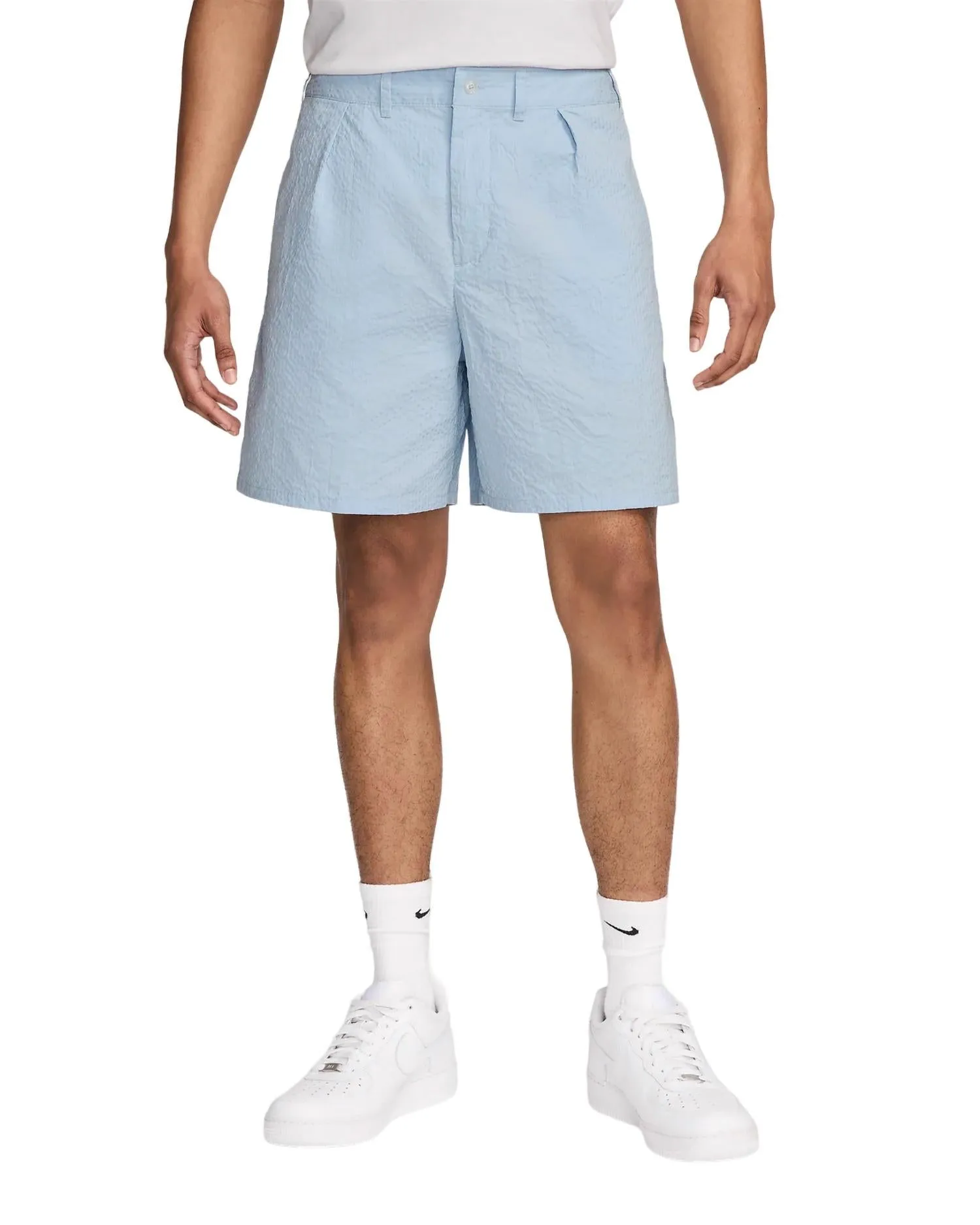 Men's Seersucker Shorts In Armory Blue
