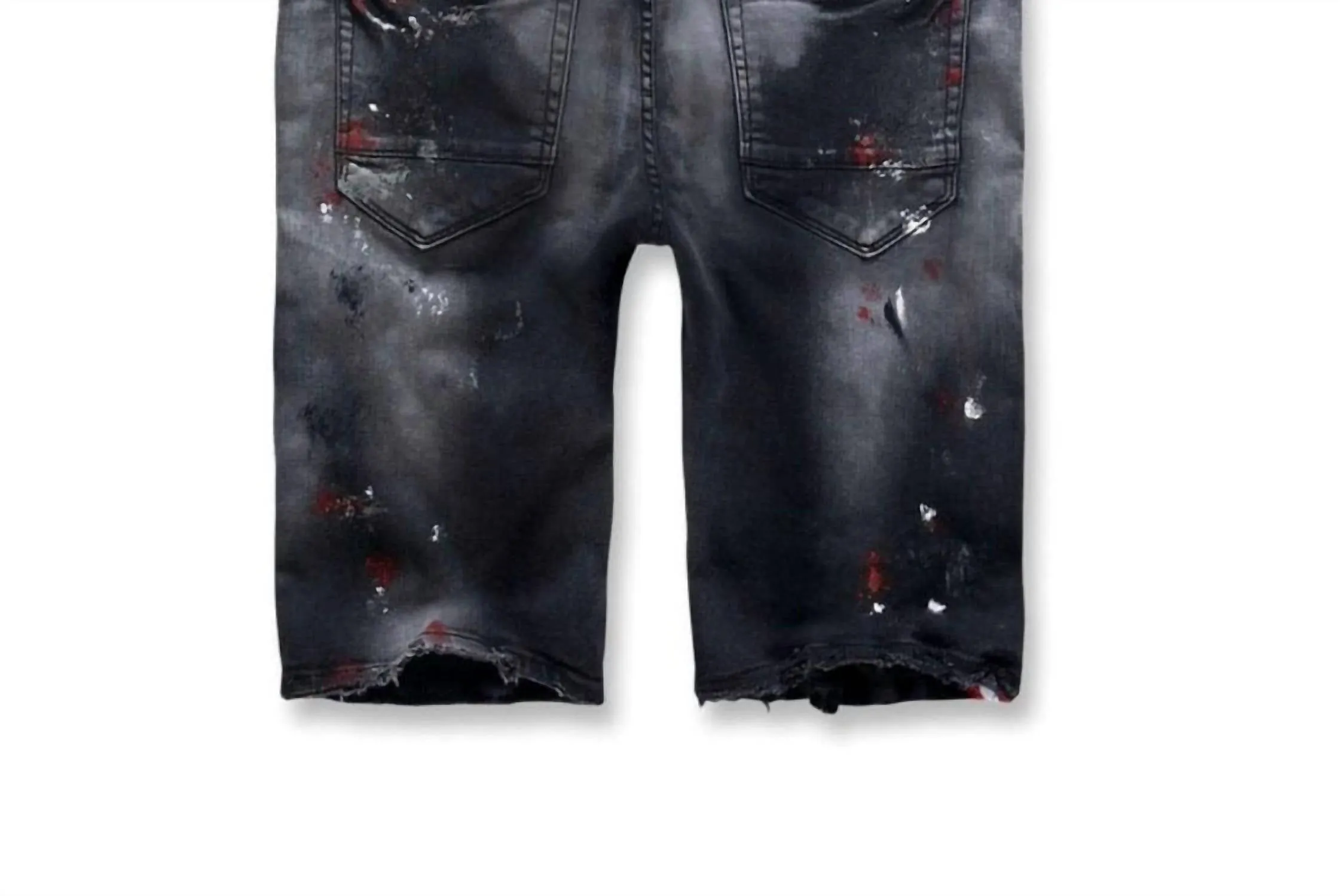 Men's Talladega Denim Short In Black Shadow
