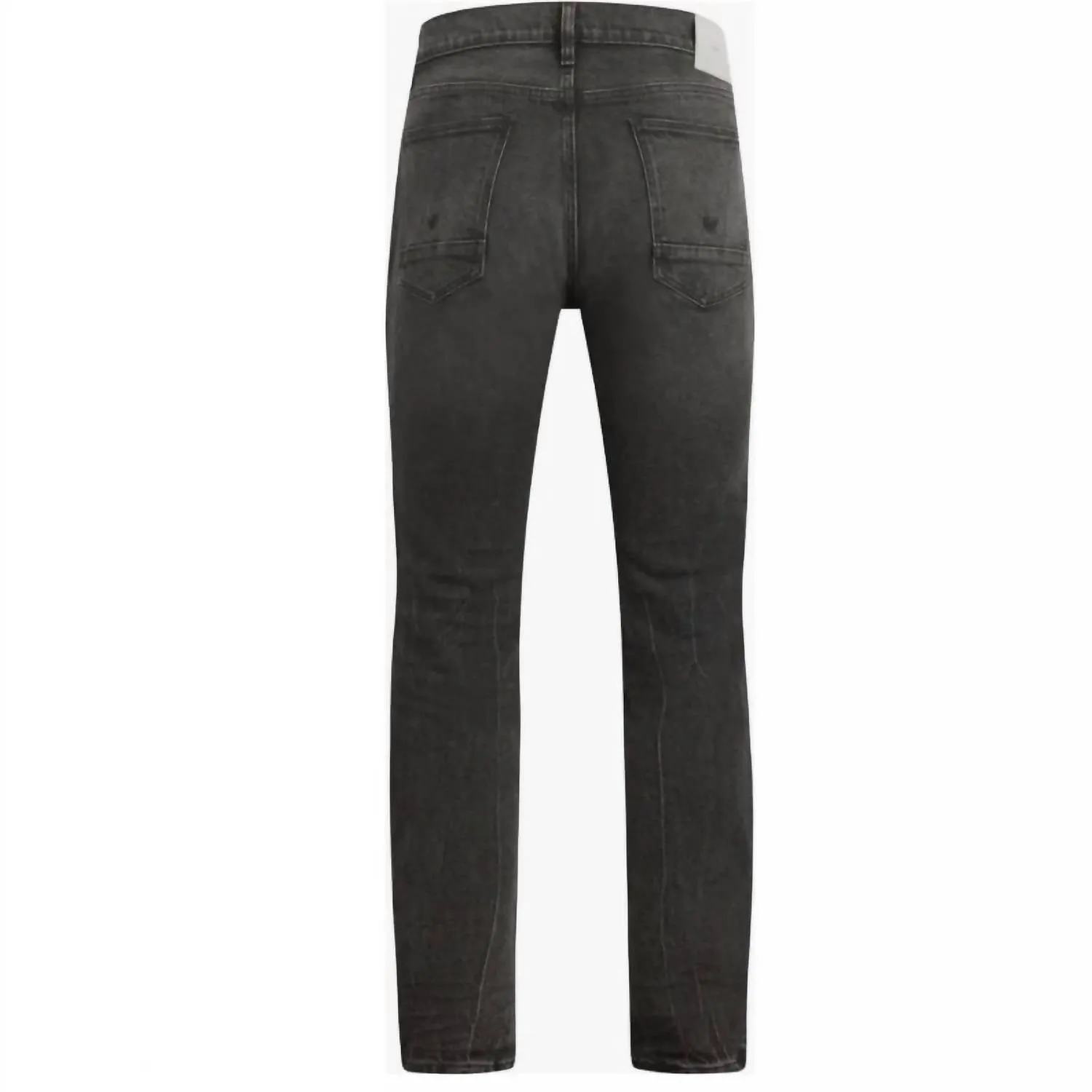Men's Walker Ripped Kicked Flare Bootcut Jeans In Destructed Black