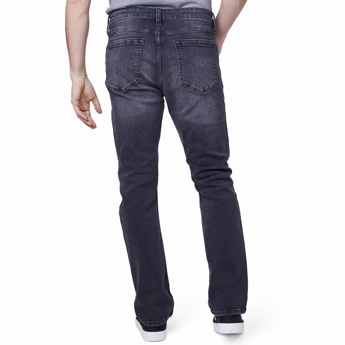 Mens Mid Rise Destroyed Slim Jeans