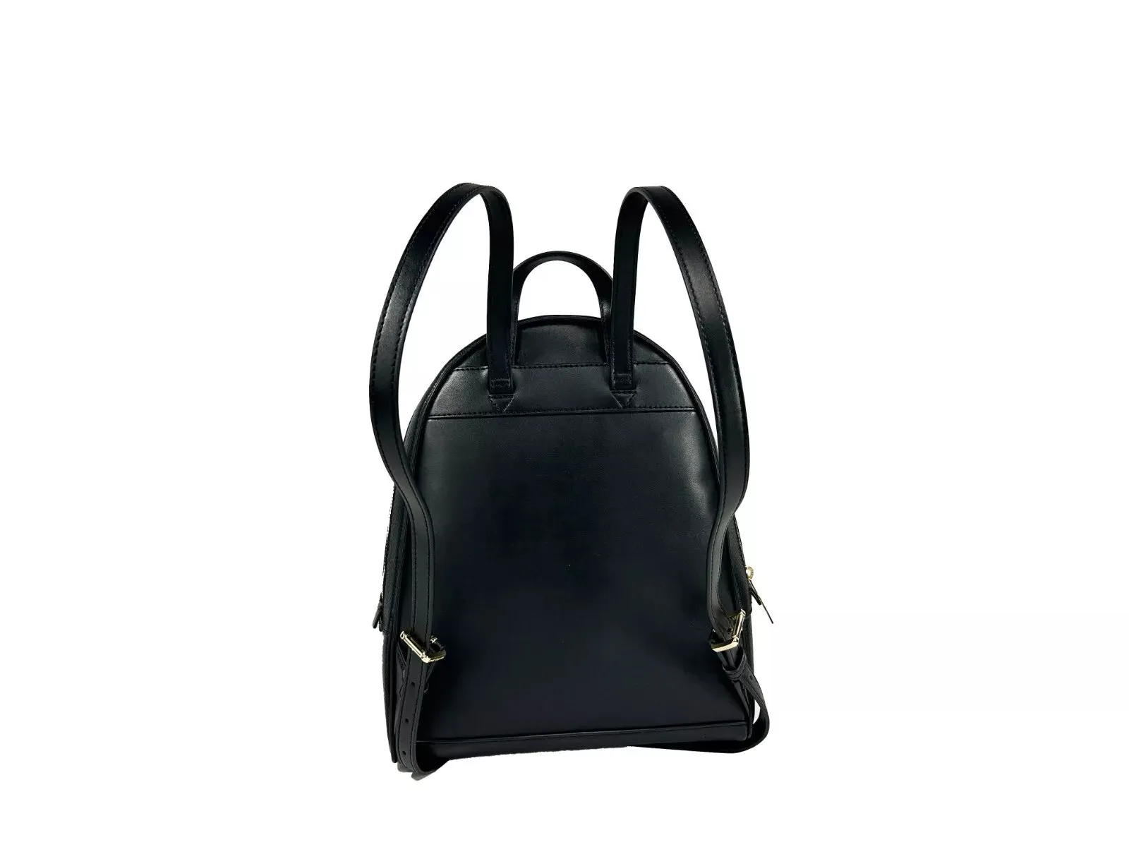 Michael Kors Rhea Medium Leather Backpack Bookbag Black