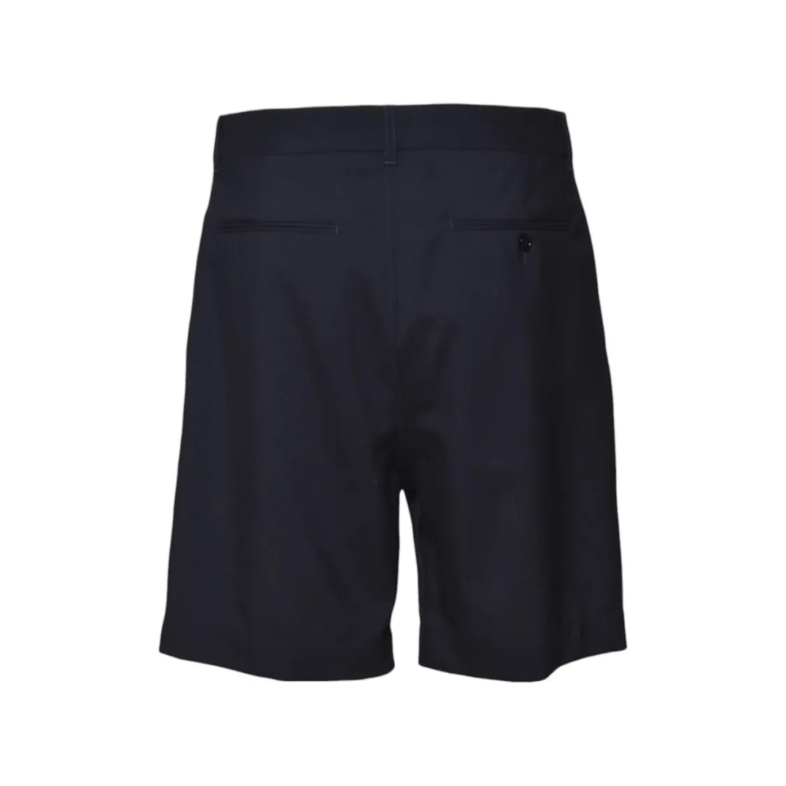 Midnight Blue Wool Bermuda Shorts