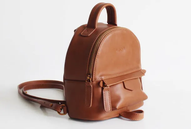 Mini Leather Backpacks Purse for Women Travel Backpacks for Women