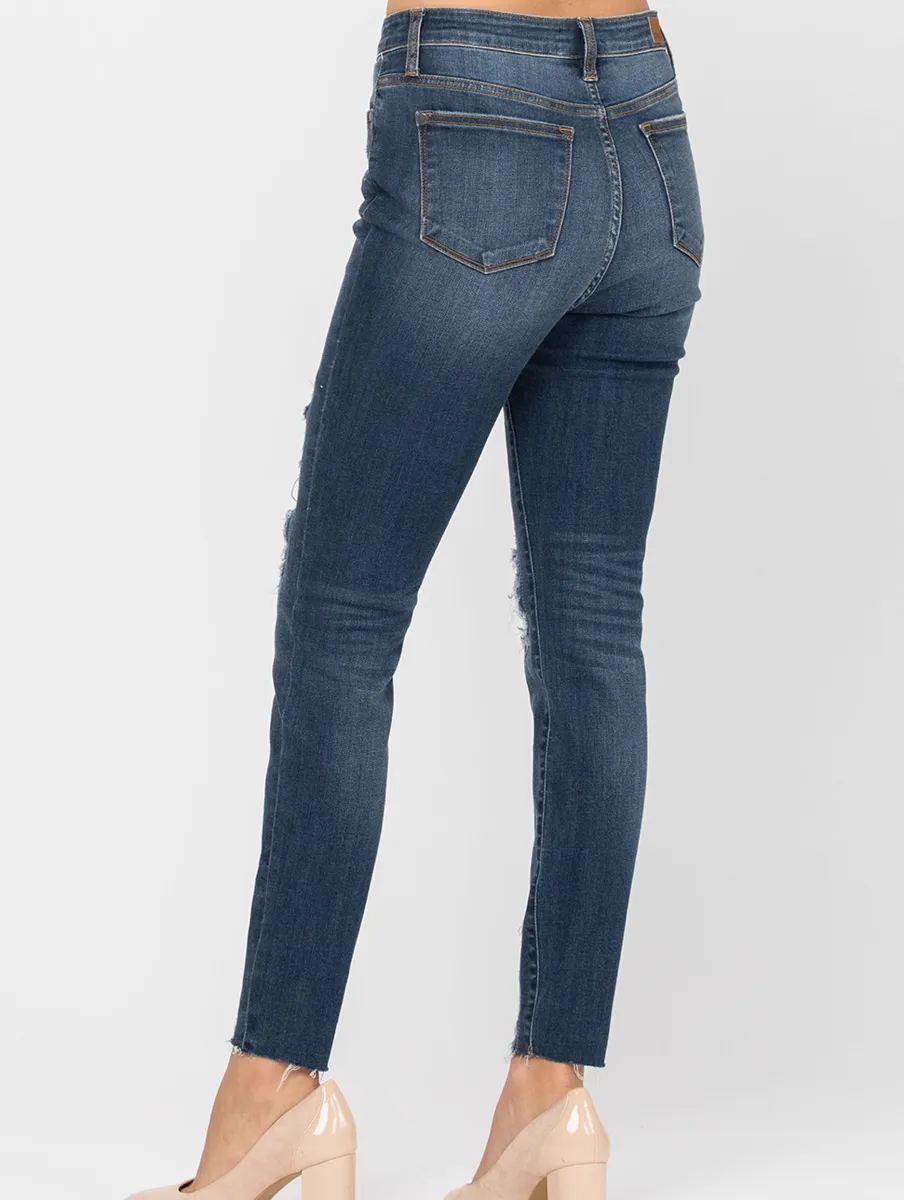 Miranda High Waist Leopard Patch Skinny By Judy Blue