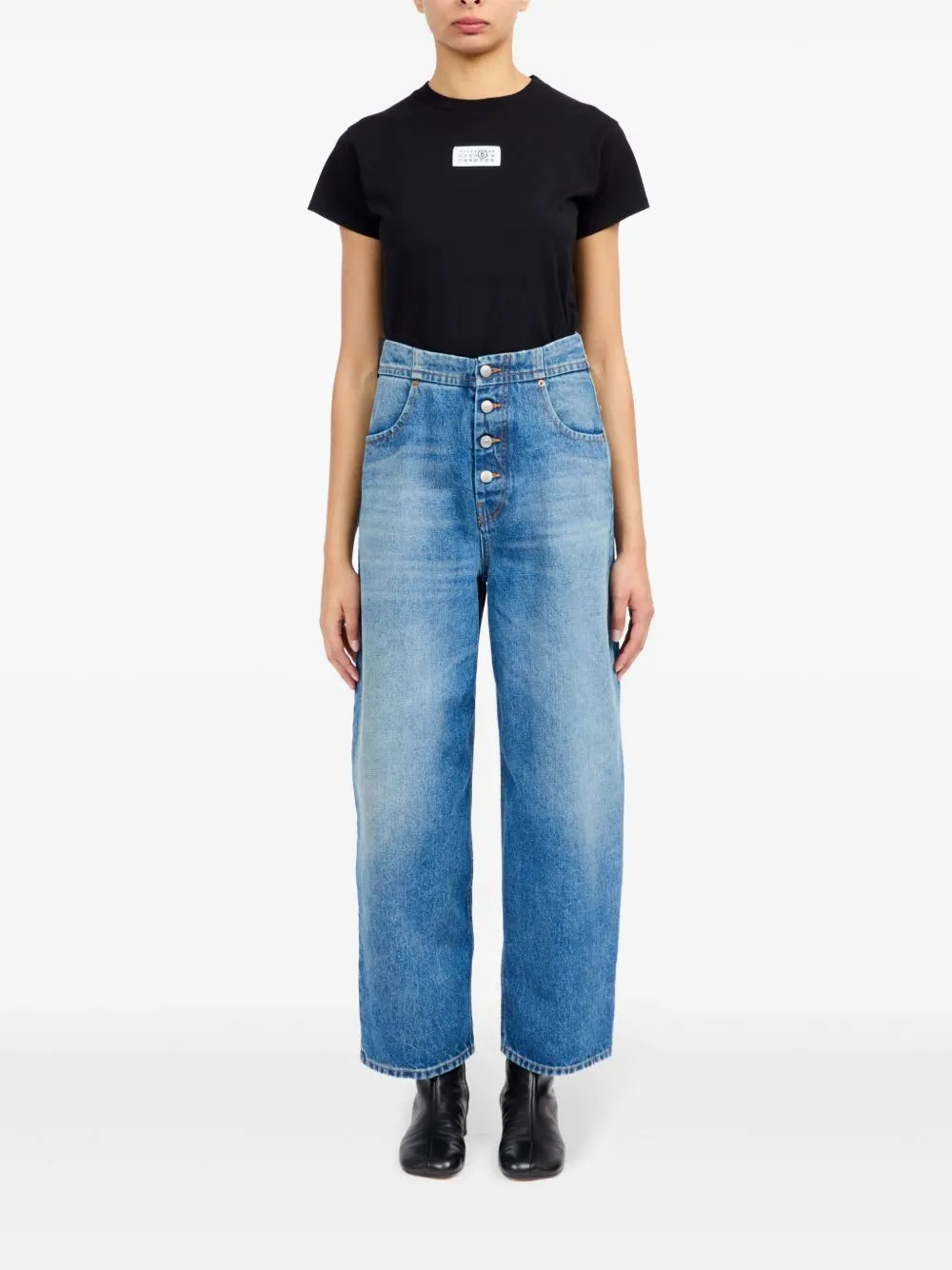 Mm6 Maison Margiela Women's Jeans Clear blue