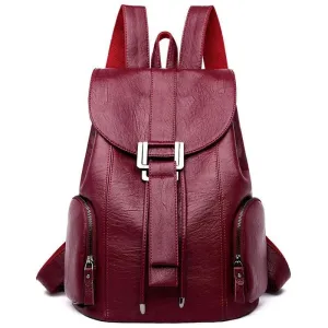 Mochila Leather Backpack