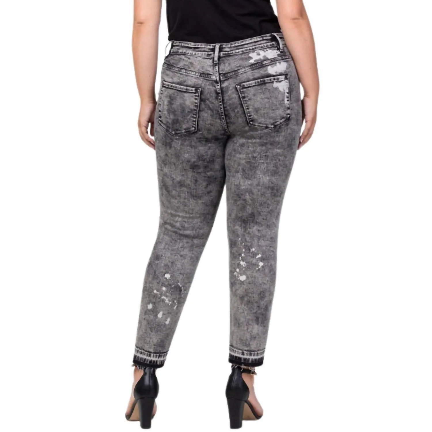 Morning Light High Rise Ankle Skinny Jeans - Plus In Multi