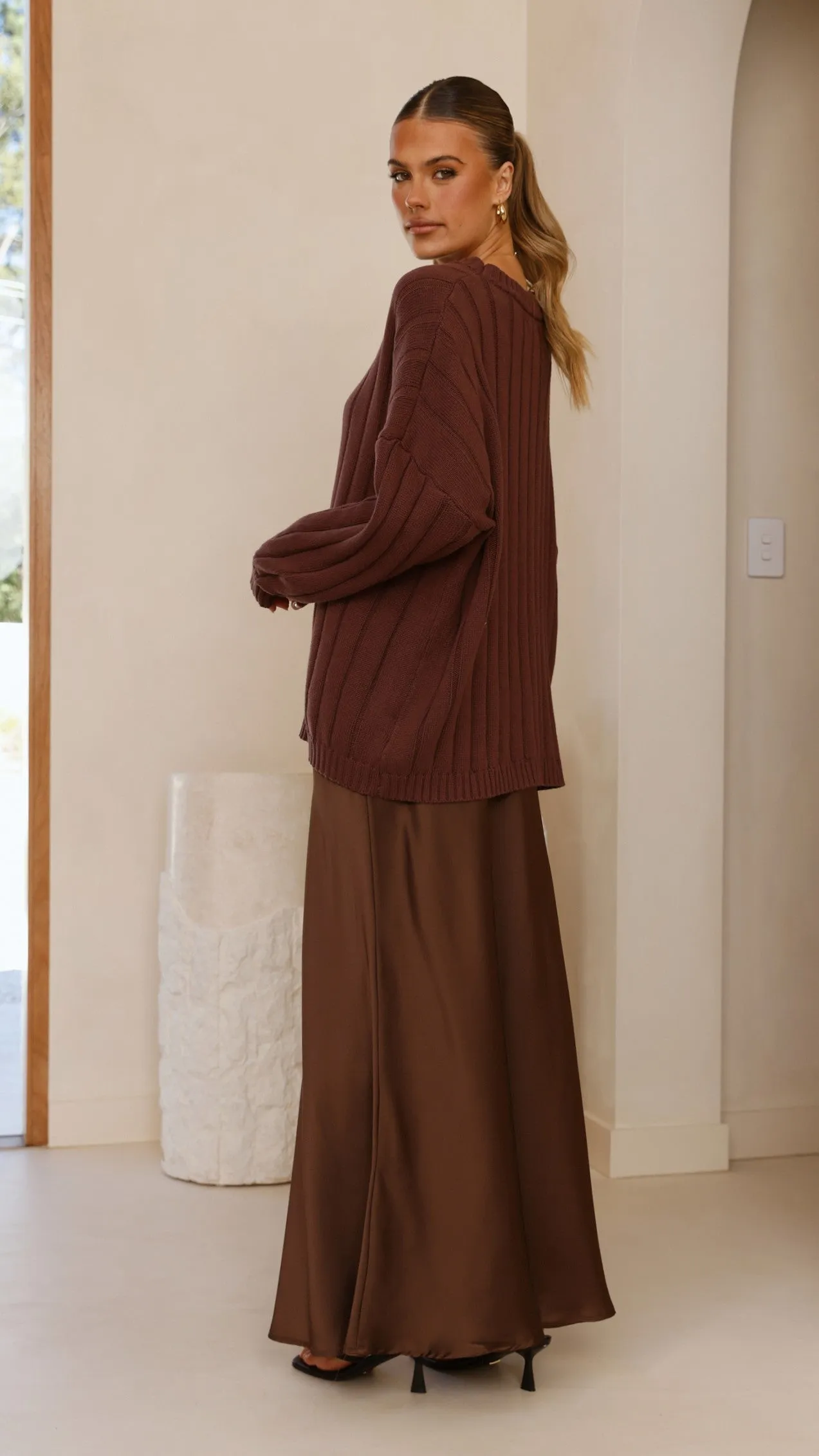 Naiva Oversized Knit - Brown