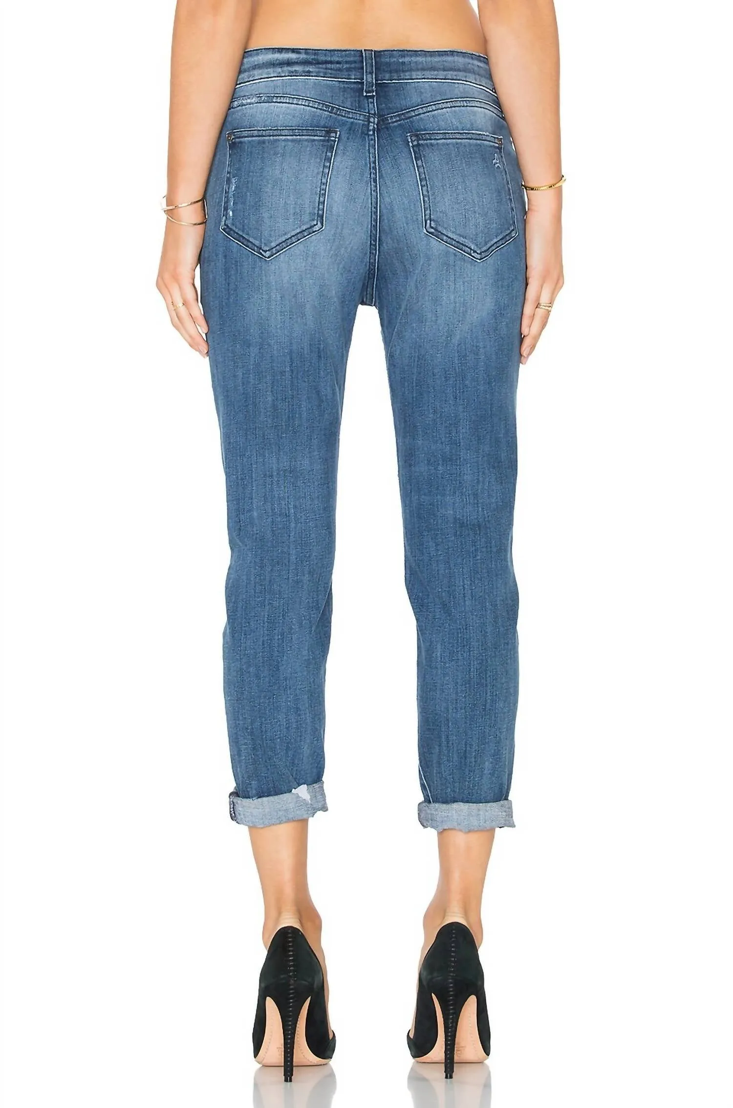 No. 6 Slouchy Skinny Jean In Scratched