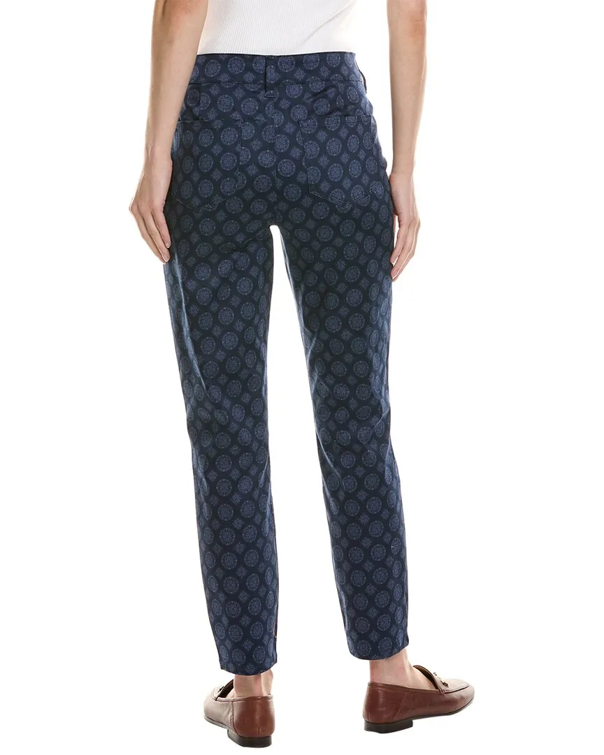 NYDJ Clarissa Pendant Print Navy Ankle Jean
