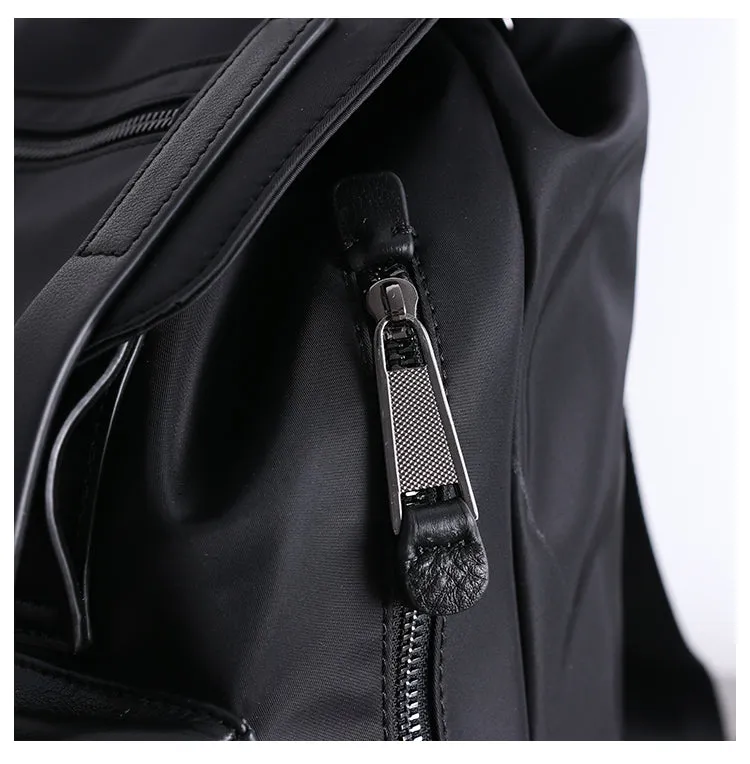 Nylon Backpack Black Womens Travel Backpack Purse Nylon Black School Rucksack for Ladies