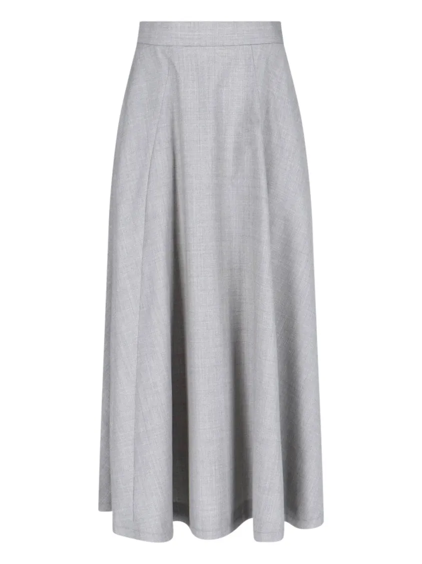 O-Dixy" Maxi Skirt  Grey